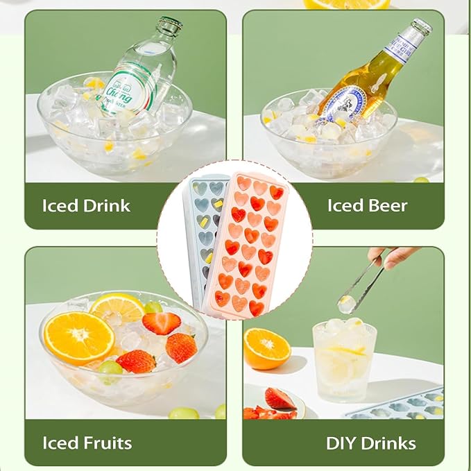 2 Pack Heart-Shaped Ice Cube Trays - Image 7