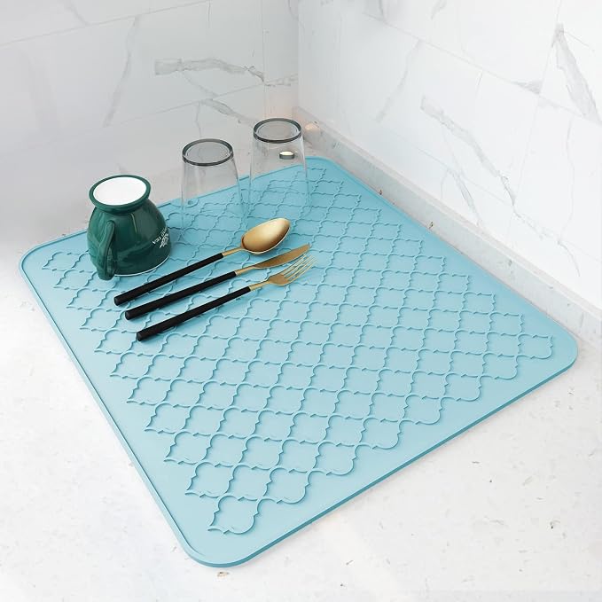 AMOAMI-Dish Drying Mats for Kitchen Counter-Silicone Dish Drying Mat-Kitchen by AMOAMI