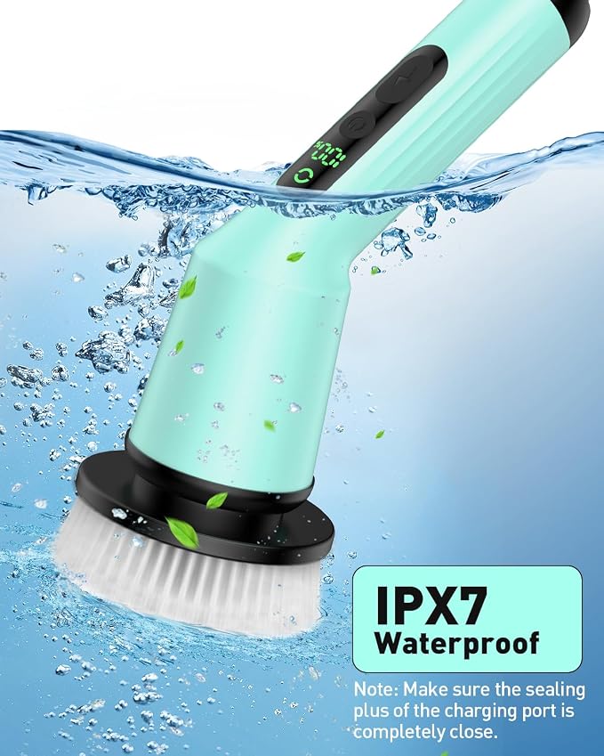 Electric Spin Scrubber for Cleaning Bathroom, Shower Scrubber Cordless Cleaning - Image 6