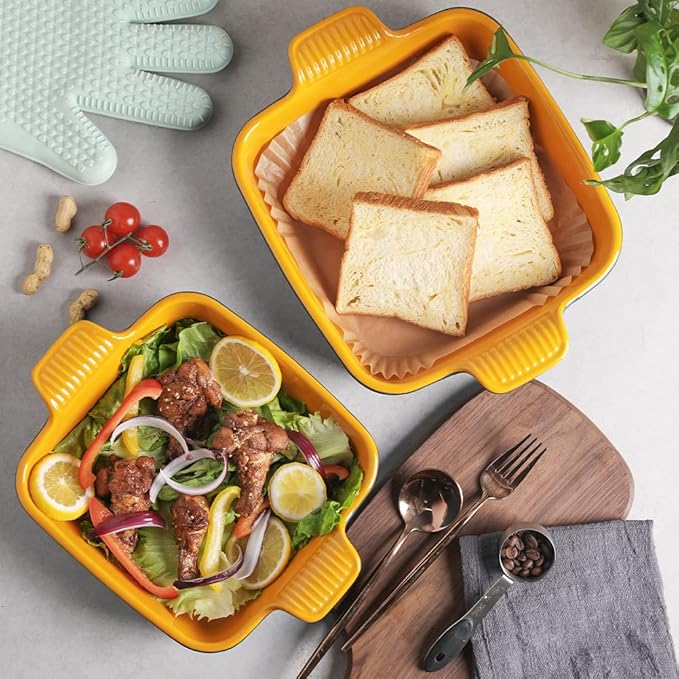 Sweejar Ceramic Baking Dish, 8 x 8 Cake Baking Pan - Image 5