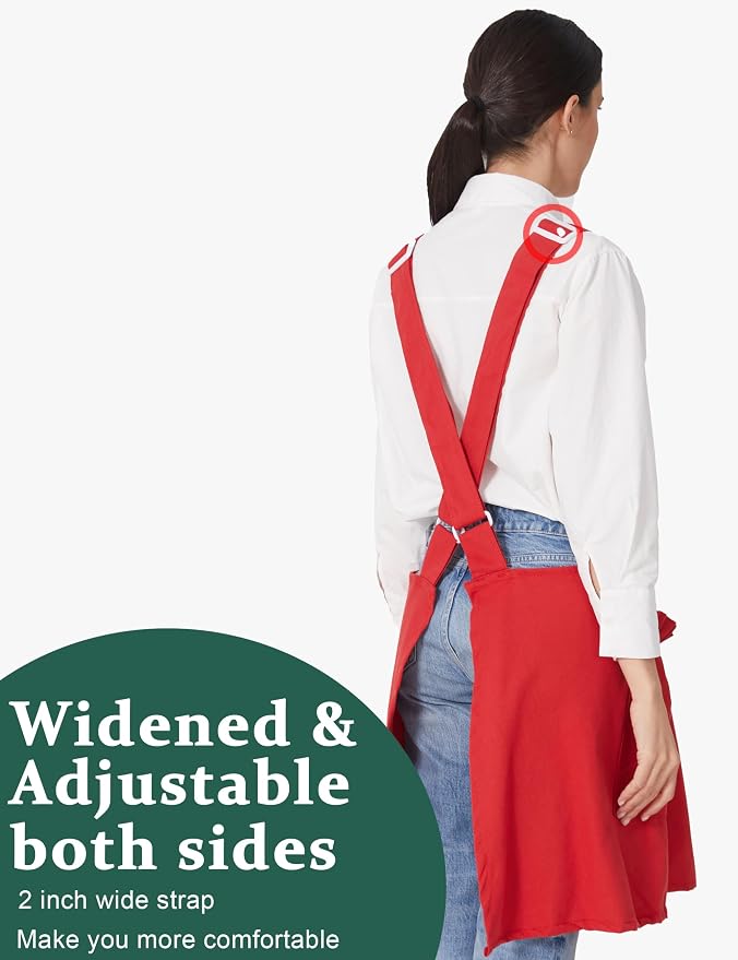 Cozy Adjustable Cross Back Aprons - Image 3