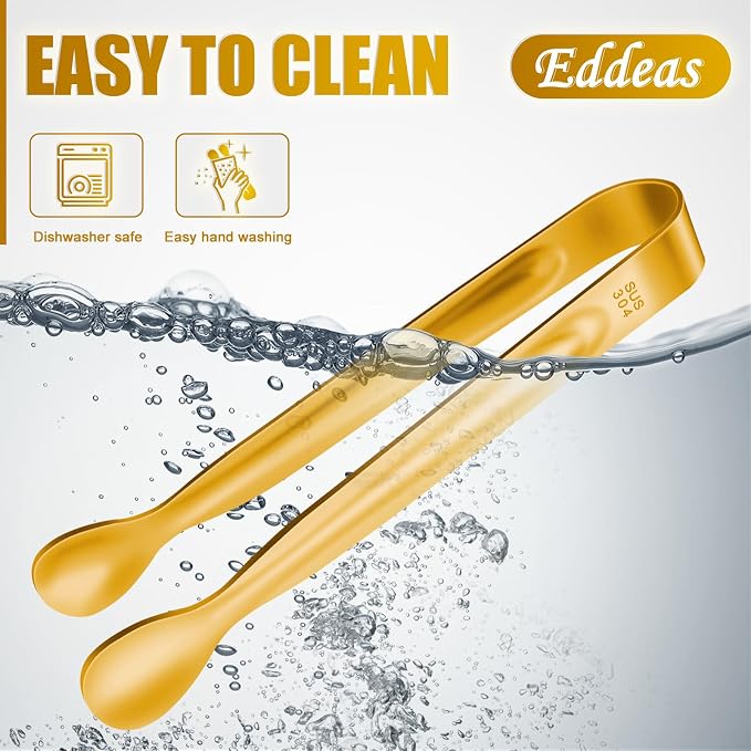 12 PCS Small Serving Tongs, Stainless steel Small Kitchen Tiny Food Tongs - Image 7