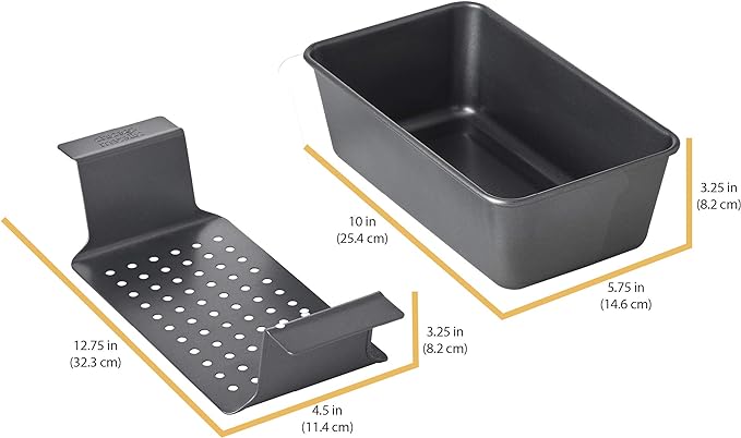 Chicago Metallic 2-Piece Healthy Meatloaf Pan - Image 6