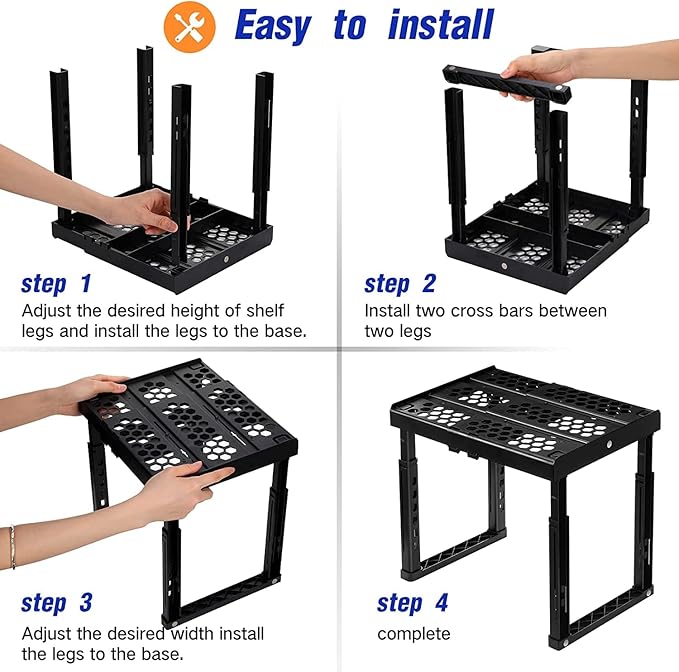 Locker Organizer Shelf， Adjustable Width and Height, Ideal Locker - Image 6