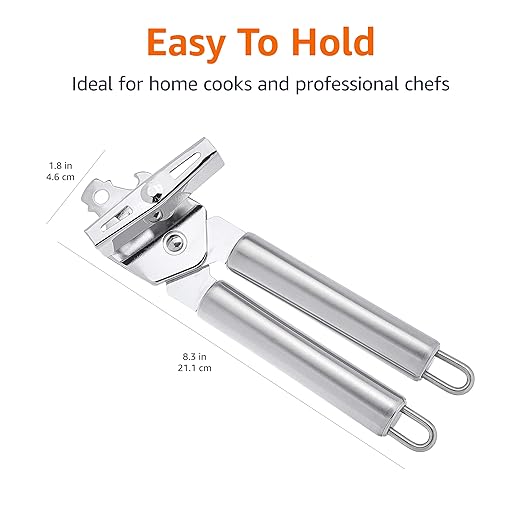 Amazon Basics Can Opener, Heavy Duty Stainless Steel - Image 3