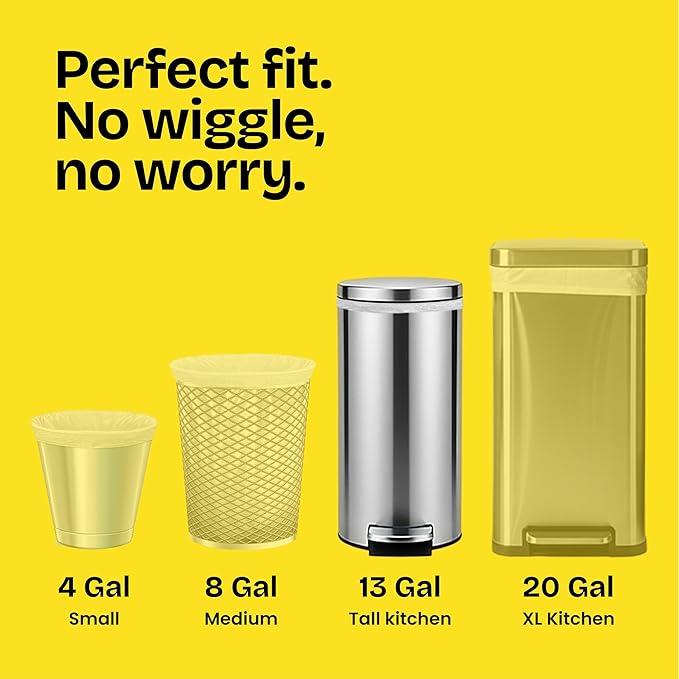 Glad ForceFlex Tall Kitchen Drawstring Trash Bags, 13 Gal, Fragrance Free - Image 4