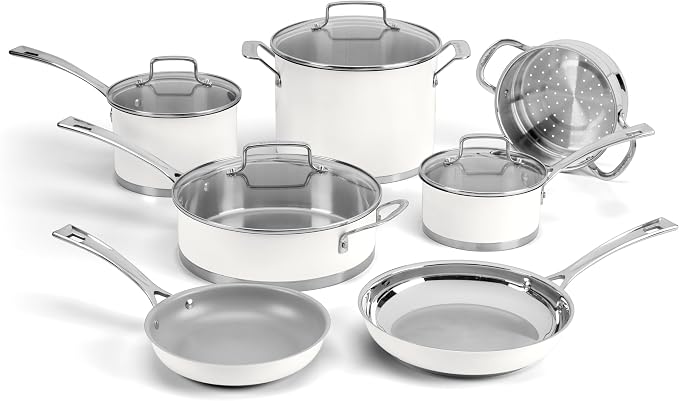 Cuisinart Matte White Stainless Steel 11 Piece Set by Cuisinart