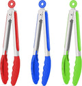 Hotec Silicone Kitchen Tongs for Cooking 9-Inch Serving Tongs by Hotec