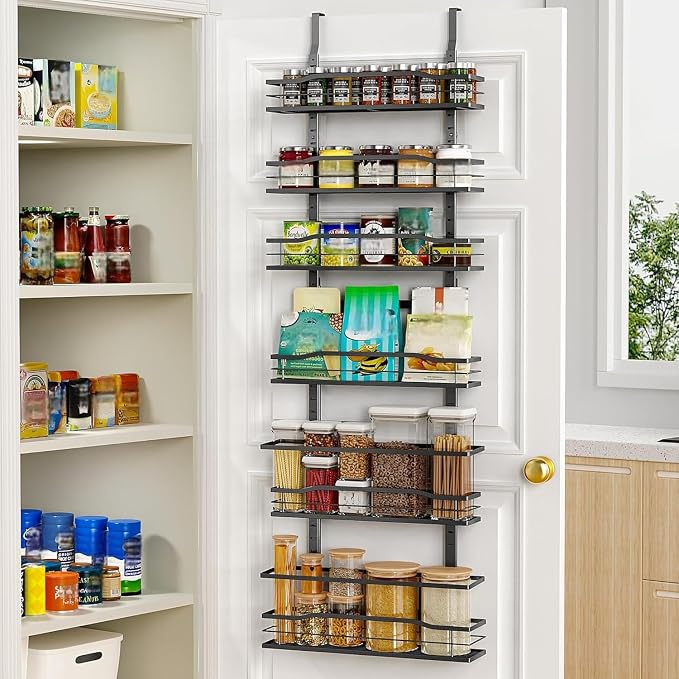 Moforoco 6-Tier Over The Door Pantry Organizer, Pantry Organization and Storage - Image 7