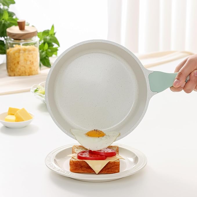 SENSARTE White Ceramic Nonstick Saucepan - Image 2