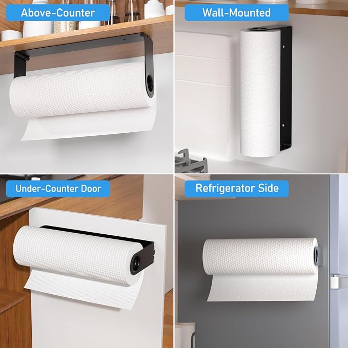 Paper Towel Holder Under Cabinet, Wall Mount Paper Towels Holder - Image 3