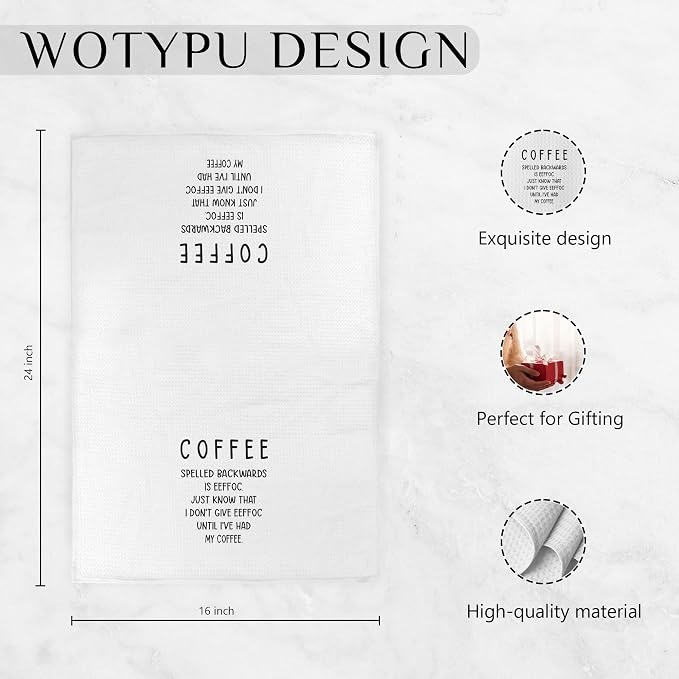 Funny Coffee Kitchen Towels, Gifts - Image 6