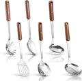 FJNATINH Stainless Steel Cooking Utensils Set, Mirror Polished 6 Pieces Kitchen by HOMEKITCHENTOOL