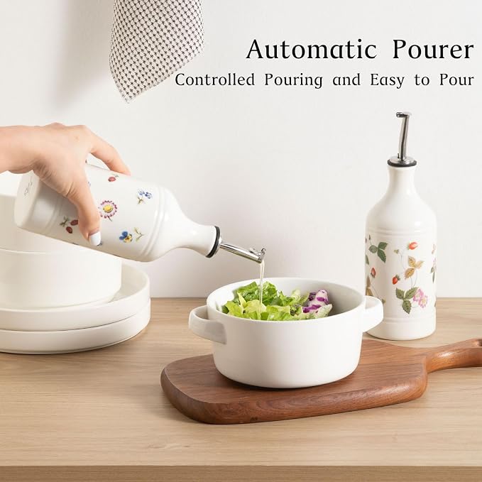 Sweejar Ceramic Olive Oil Dispenser Bottle - Image 4
