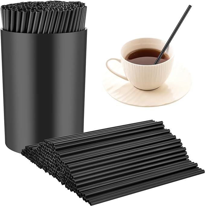 200 Pcs Black Coffee Stirrer and Holder Set Coffee Stir Sticks Coffee Stirrers by SMAODSGN