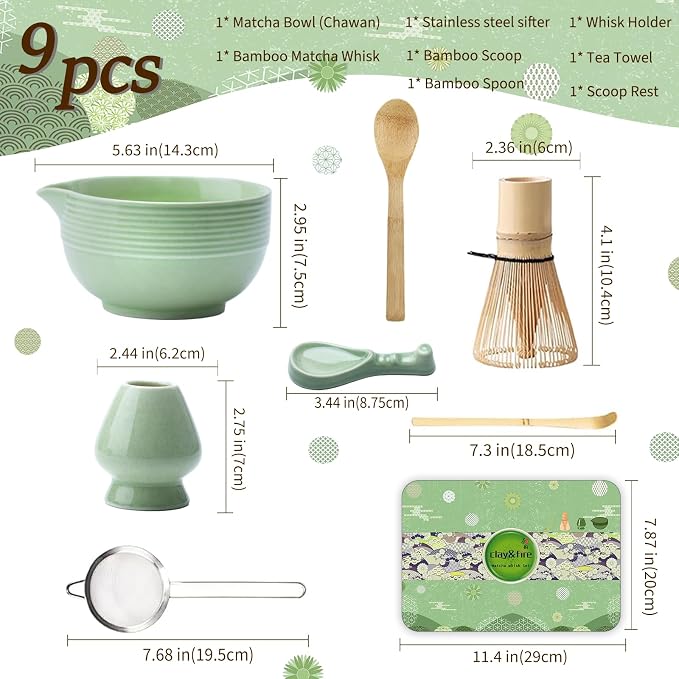 Clay&Fire Matcha Whisk Set, Ceramic Matcha Set, Matcha Bowl - Image 7