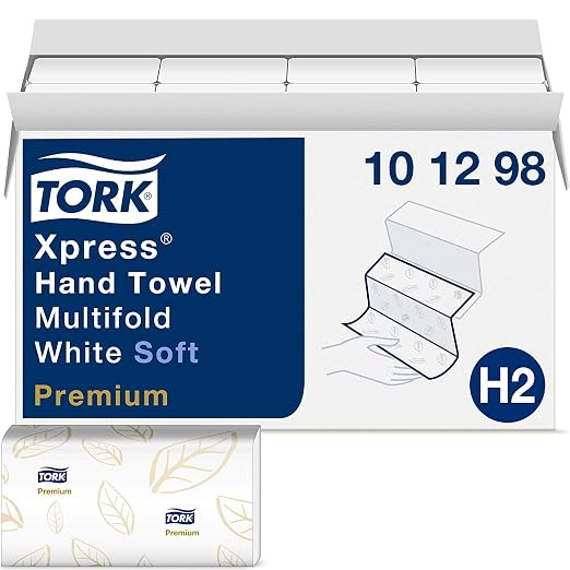 Tork Xpress Paper Towel Dispenser and Tork Extra Soft Multifold Hand Towel White - Image 5