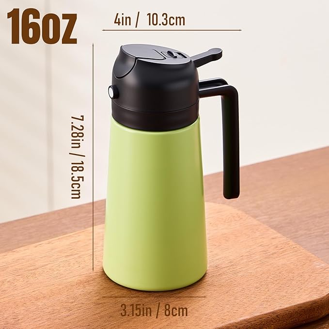 PARACITY 2 in 1 Oil Dipenser Bottle, Stainless Steel - Image 7