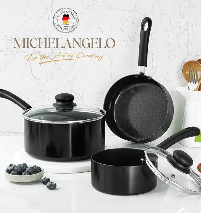 MICHELANGELO Nonstick Saucepan - Image 6