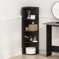 Furinno Reed Corner Shelf, 4-Tier Corner Bookshelf, Book Shelf, Corner Shelves by Furinno-FitsYourSpaceFitsYourBudget