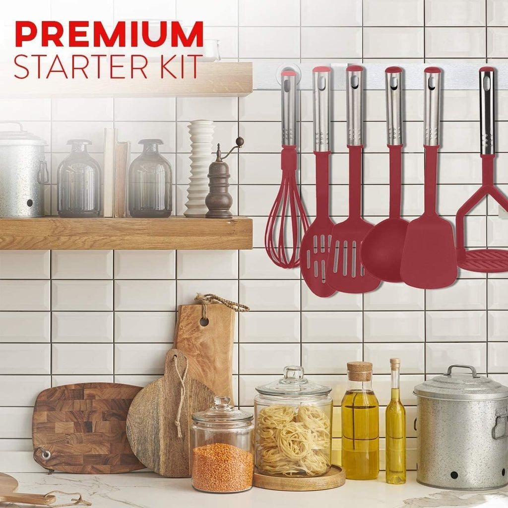 EATEX Cooking Utensils Set - 24 Pieces Nylon Kitchen Gadgets, Spatula