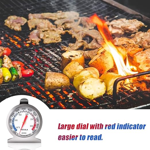 Oven Thermometer 2 Pack 50-300°C/100-600°F, Oven Grill Fry Chef Smoker - Image 6