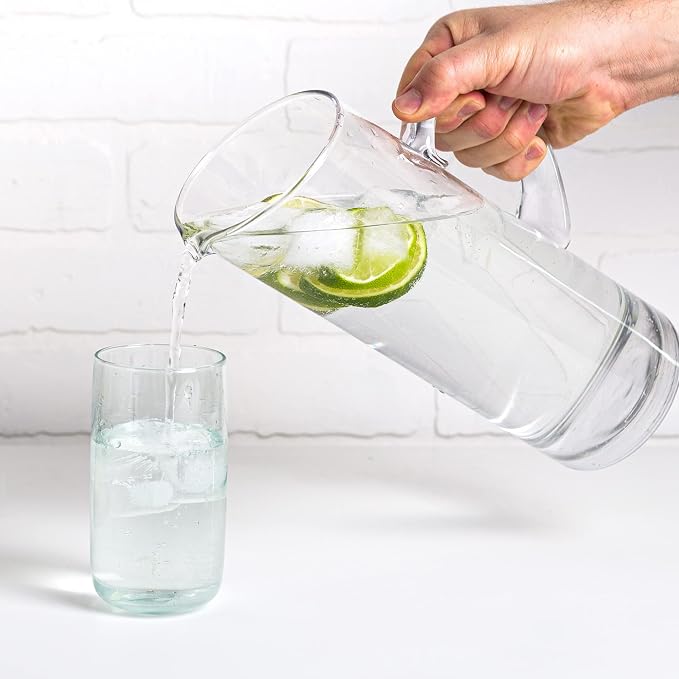 Glass Water Pitcher with Spout – Elegant Serving Carafe - Image 2