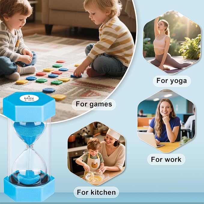 Sand Timer 60 Minutes, Unbreakable Plastic 60 Min Sand Clock, Reloj De Arena 60 - Image 6