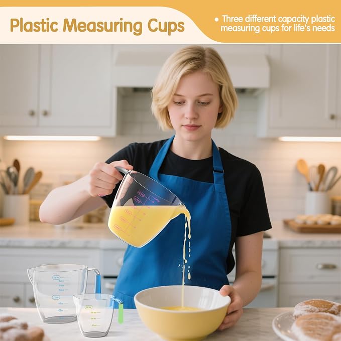 Magnetic Measuring Cups and Spoons Set, 5 Stainless Steel Measuring Cups - Image 3