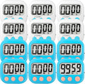 12 Pack Digital Kitchen Timer Small Classroom Timers by VOULOIR