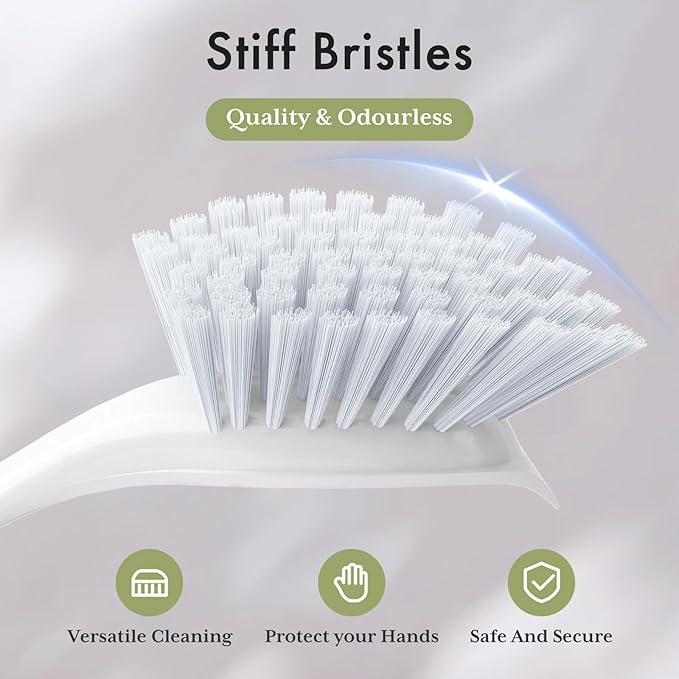Amazer Dish Brush with Handle, 2 Pack Kitchen Scrub Brushes - Image 4