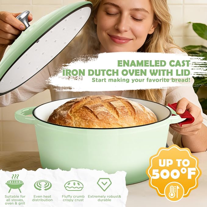 Enameled Cast Iron Dutch Oven Pot - Image 5