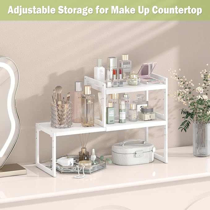 DOLALIKE Expandable Kitchen Countertop Organizer, Stackable Cabinet Shelf - Image 7
