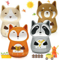 Amylove 4 Pieces Cute Kitchen Timer Animal Mechanical Manual Fox Raccoon Bear by Amylove
