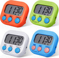 Weewooday 4 Pcs Large Classroom Timers Stopwatch Magnetic Kitchen Digital Timer by Weewooday