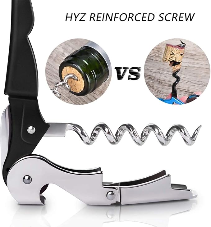 HYZ 2-Pack Wine Opener Waiter Corkscrew, Professional Wine Key - Image 6