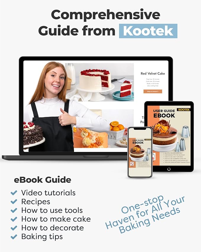 Kootek 71PCs Cake Decorating Kit, Baking Supplies Tools - Image 4
