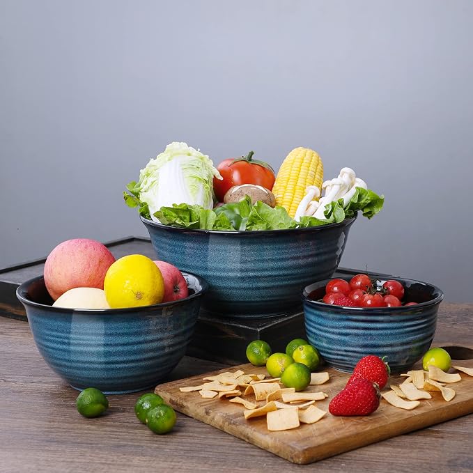 HASENSE Ceramic Mixing Bowls Set - Image 9