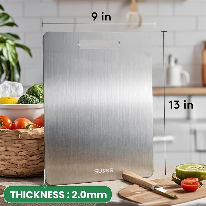 2 Pack Titanium Cutting Board, 100% Pure Titanium Cutting Boards - Image 6