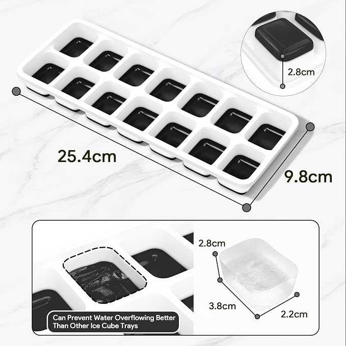 Ice Cube Trays 4 Pack, Airabc Silicone Ice Cube Trays - Image 5
