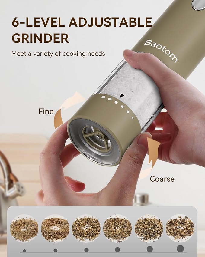 Electric Salt and Pepper Grinder Set - Image 3