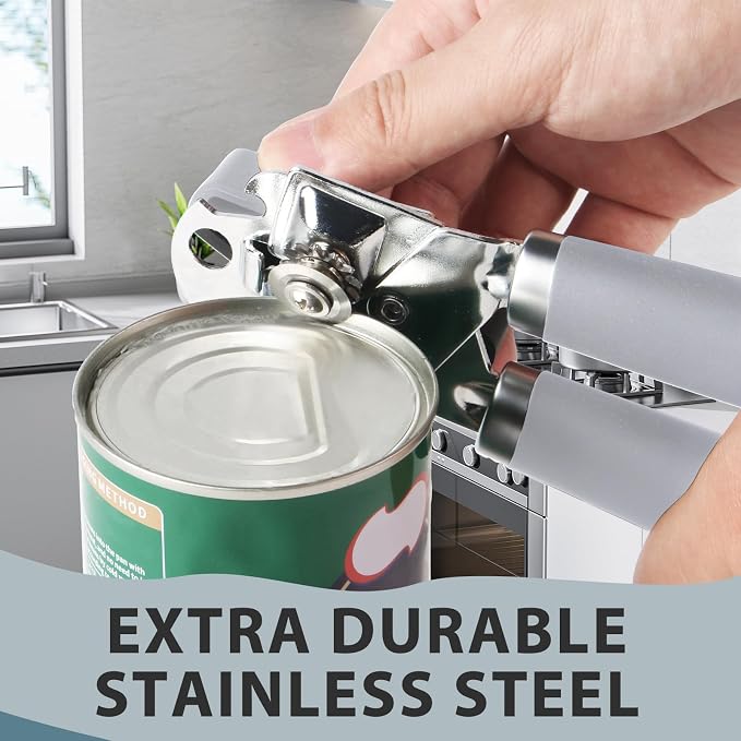 Safring Can Opener Manual, Heavy Duty Handheld Strong Can Opener - Image 4