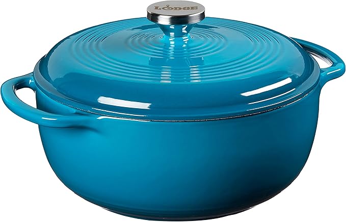 Lodge 4.5 Quart Enameled Cast Iron Dutch Oven by Lodge