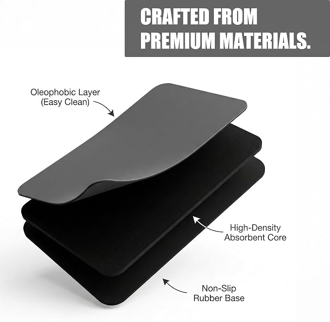 Extra Large Dish Drying Mats: 33"L x 17"W XXL Customizable Trimmable Non-Slip - Image 4
