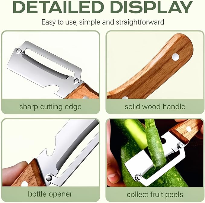 3Pcs Multifunctional Vegetable Peeler, 2-in-1 Multifunctional Vegetable Peeler - Image 5