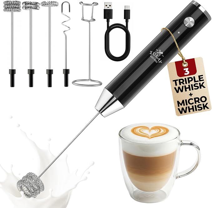 Zulay Kitchen Rechargeable Milk Frother Handheld by ZulayKitchen