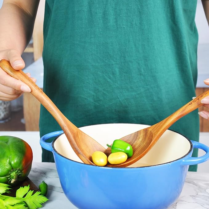 Wooden Spoons for Cooking, Wooden Utensils for Cooking 7 Pcs Wooden Cooking - Image 6