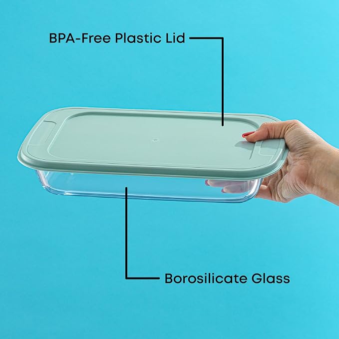 JoyJolt 8-Piece Borosilicate Glass Oven Dishes - Image 4
