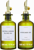 Verspace UV-Protected Green Glass Olive Oil Dispenser Bottles by Verspace