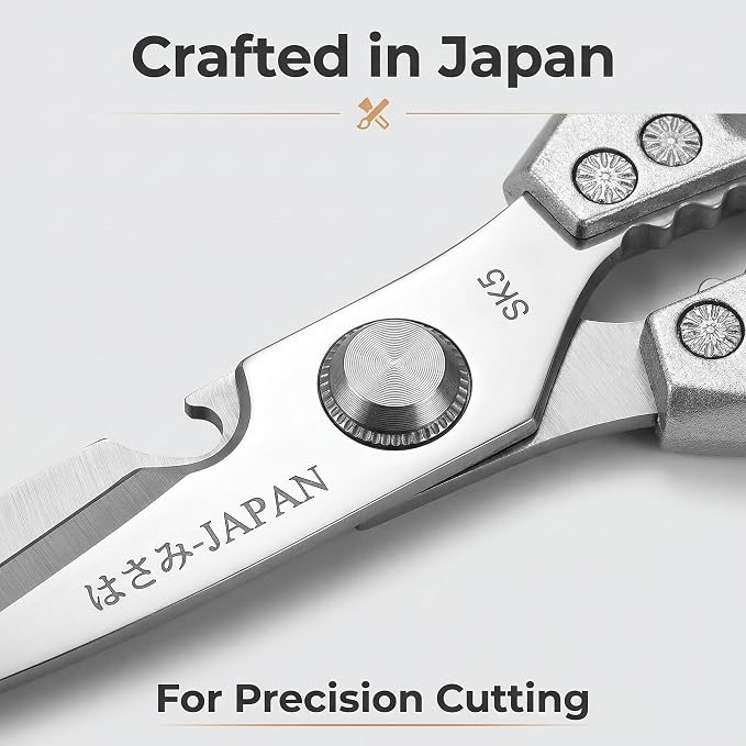 2 heavy-duty food scissors, premium ultra sharp Japanese stainless steel - Image 4